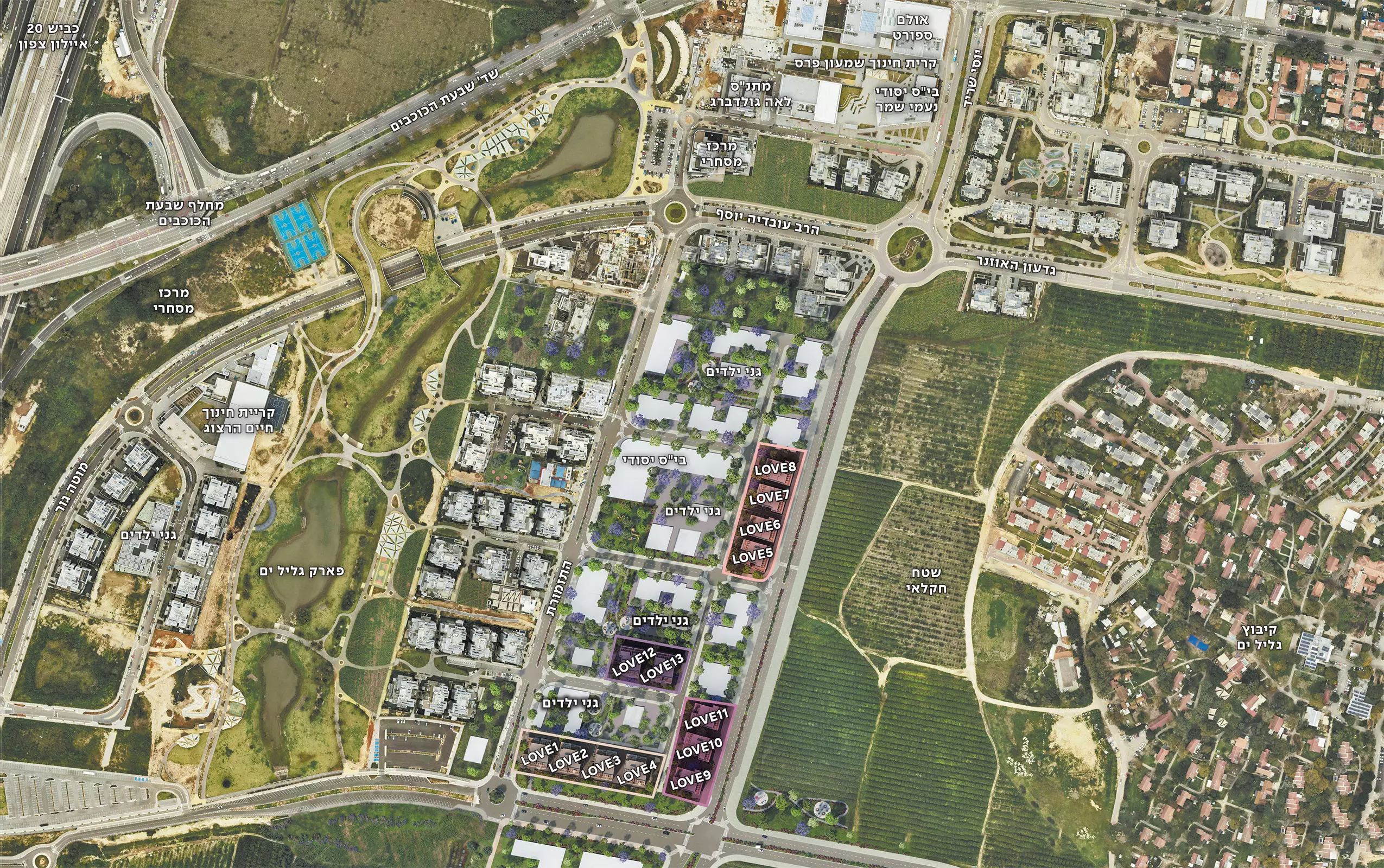 גינדי גליל ים - מפה